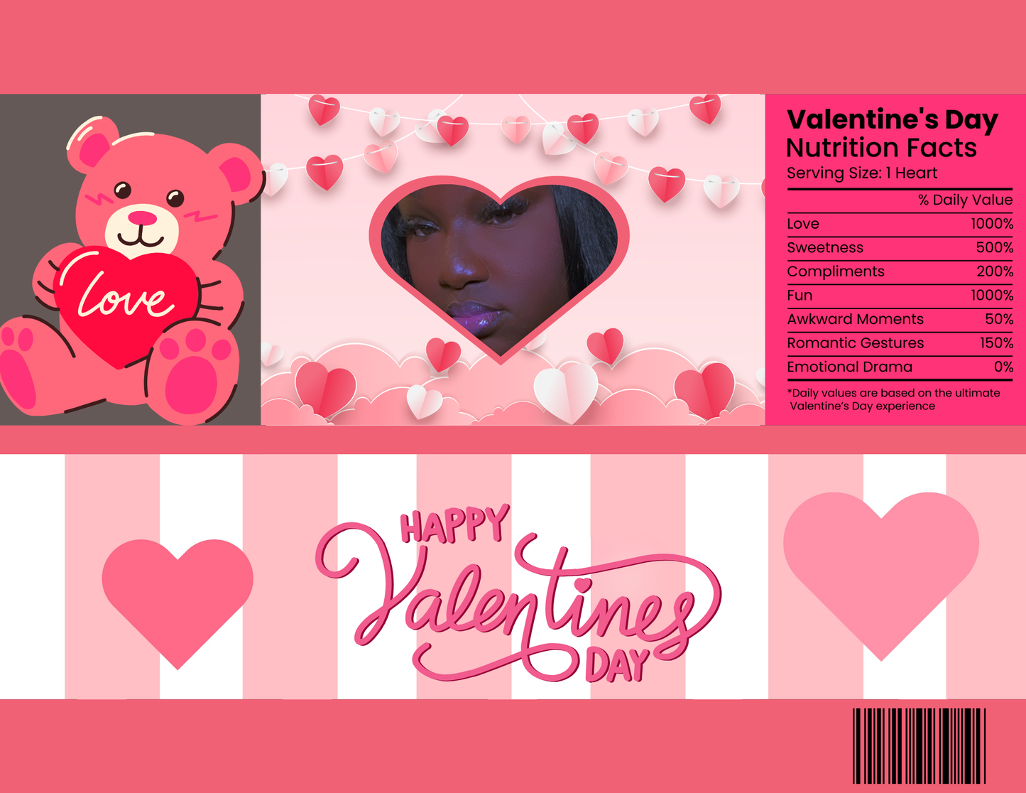 Custom Valentine Snack Pack