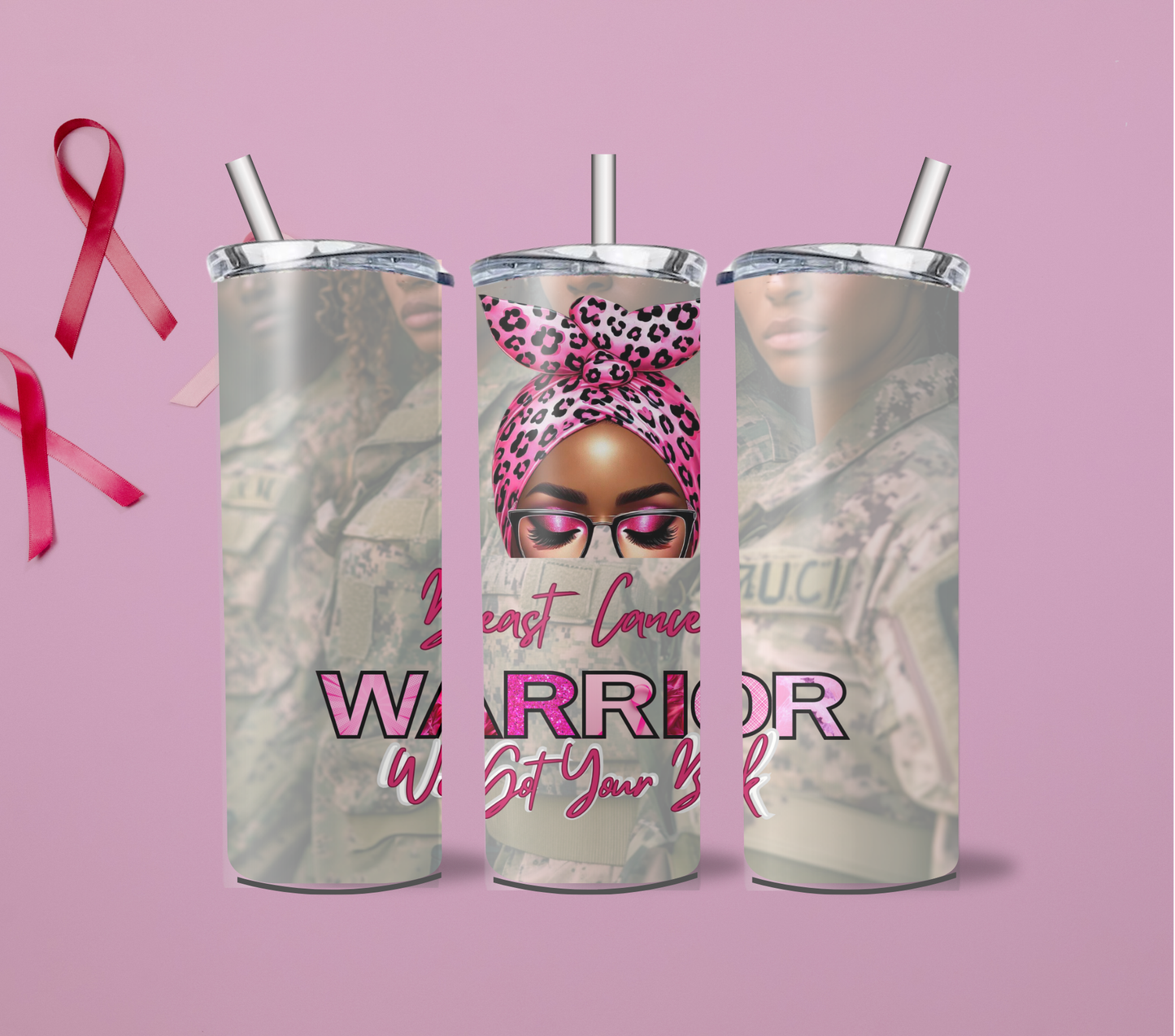 We Got Your Back Breast Cancer Tumbler