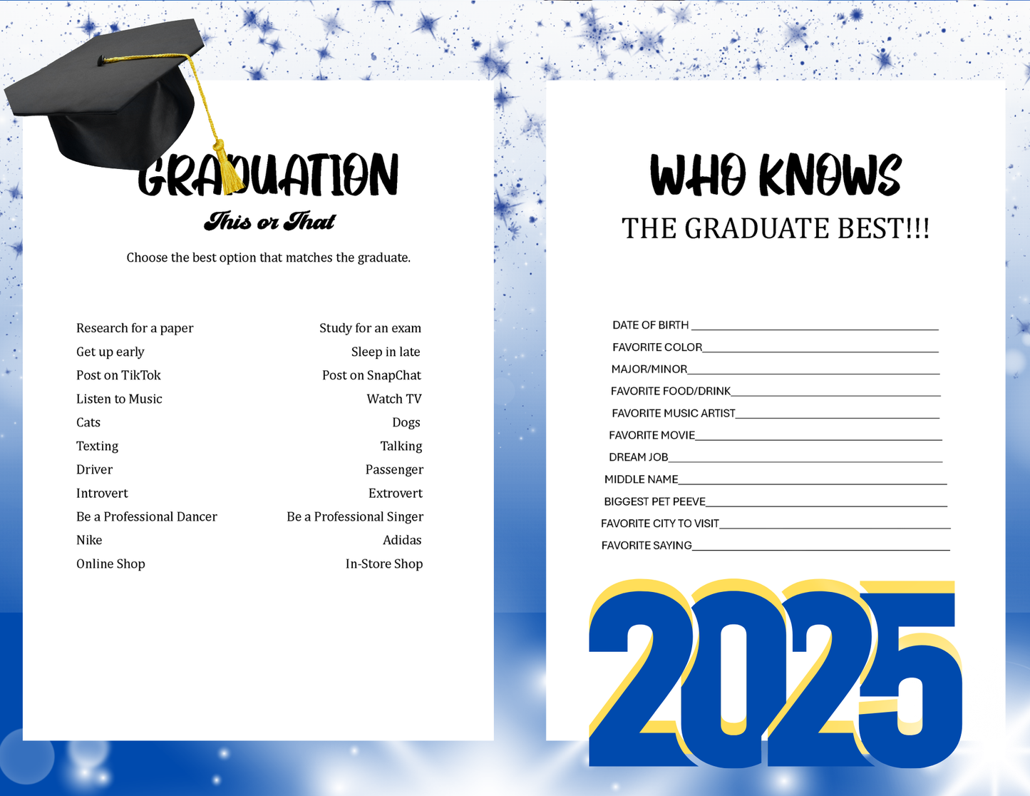 Photo Memory Brag Book (set of 6)