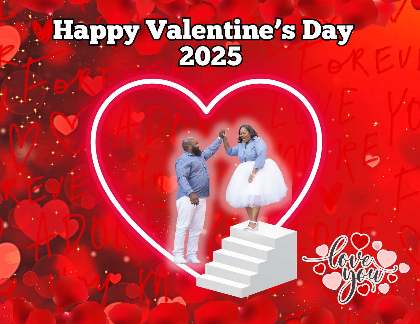Custom Valentine Tumbler Bouquet