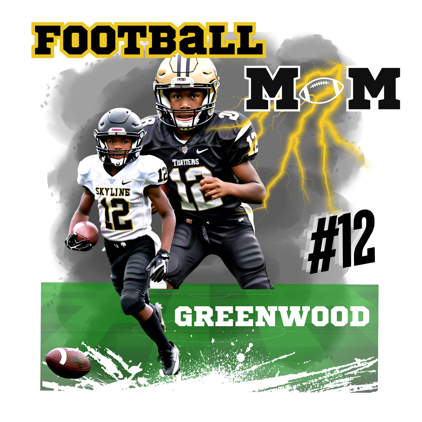 Custom Football Mom Tshirt